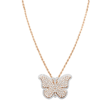 Two Toned Butterfly Pendant
